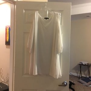 White long sleeved dress